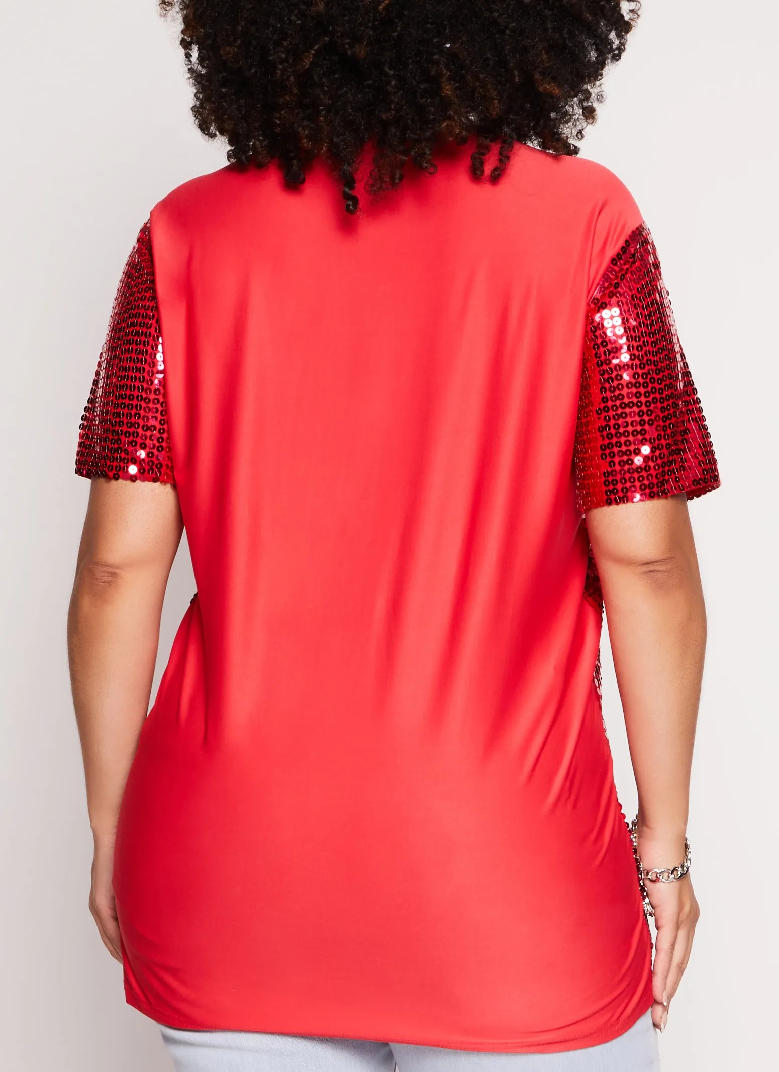 Plus Size Its My Birthday Sequin Graphic Tee sold by Rainbow product image thumbnail 3