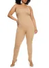 Plus Size Scoop Neck Cami Jumpsuit sold by Rainbow