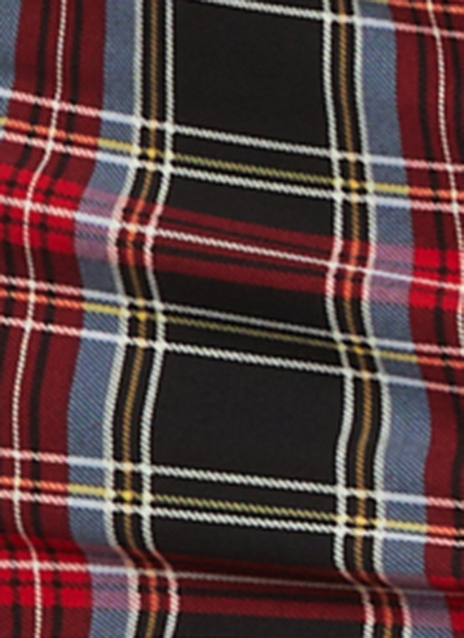 Plaid Ruched Side Slit Midi Skirt sold by Rainbow product image thumbnail 4