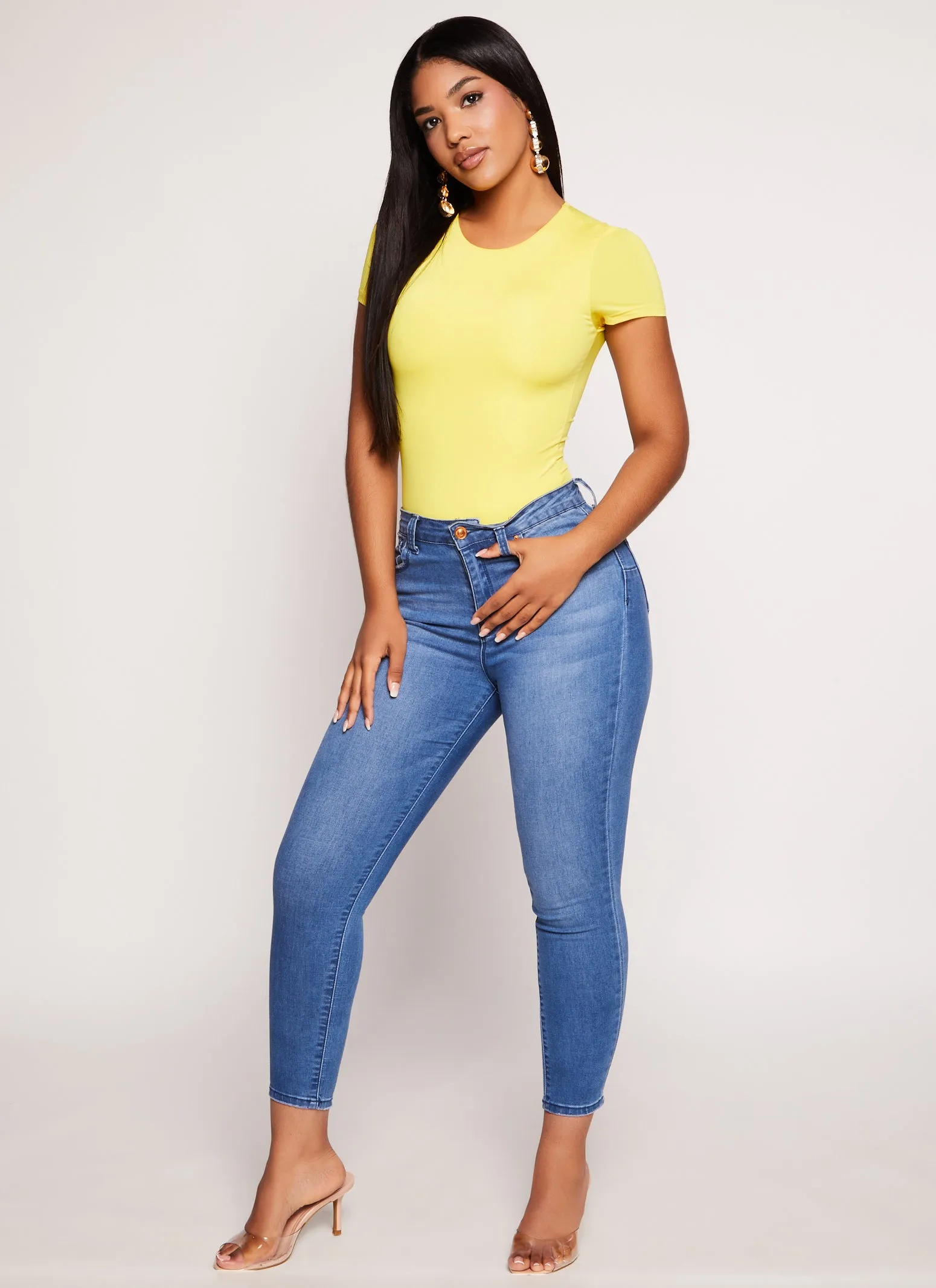 Daisy Double Lined Crew Neck Bodysuit sold by Rainbow product image thumbnail 2