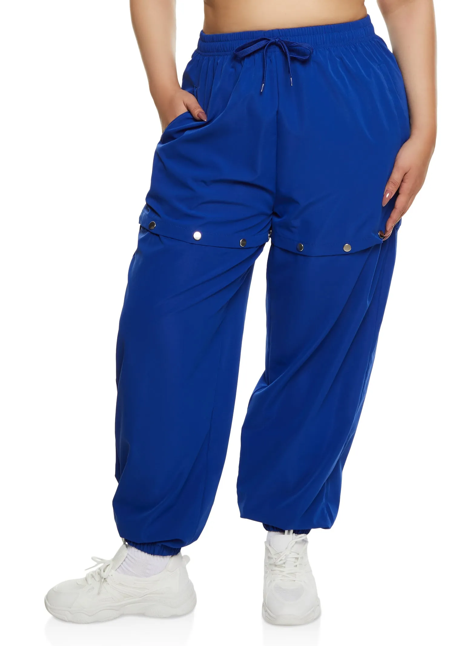 Plus Size Snap Button Tear Away Joggers sold by Rainbow product image thumbnail 2