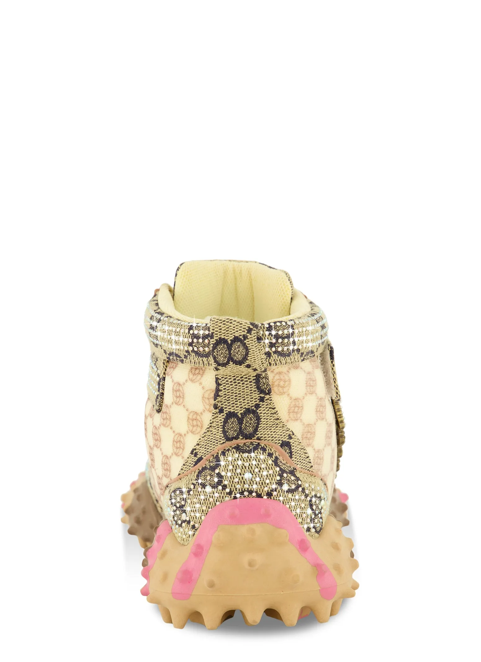 Rhinestone Color Block High Top Lace Up Sneakers sold by Rainbow product image thumbnail 3