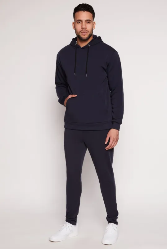 Mens Fleece Lined Zip Drawstring Joggers sold by Rainbow