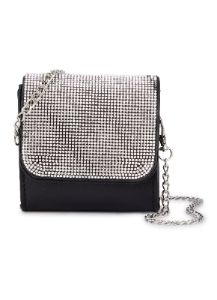 Rhinestone Flap Mini Crossbody Bag sold by Rainbow