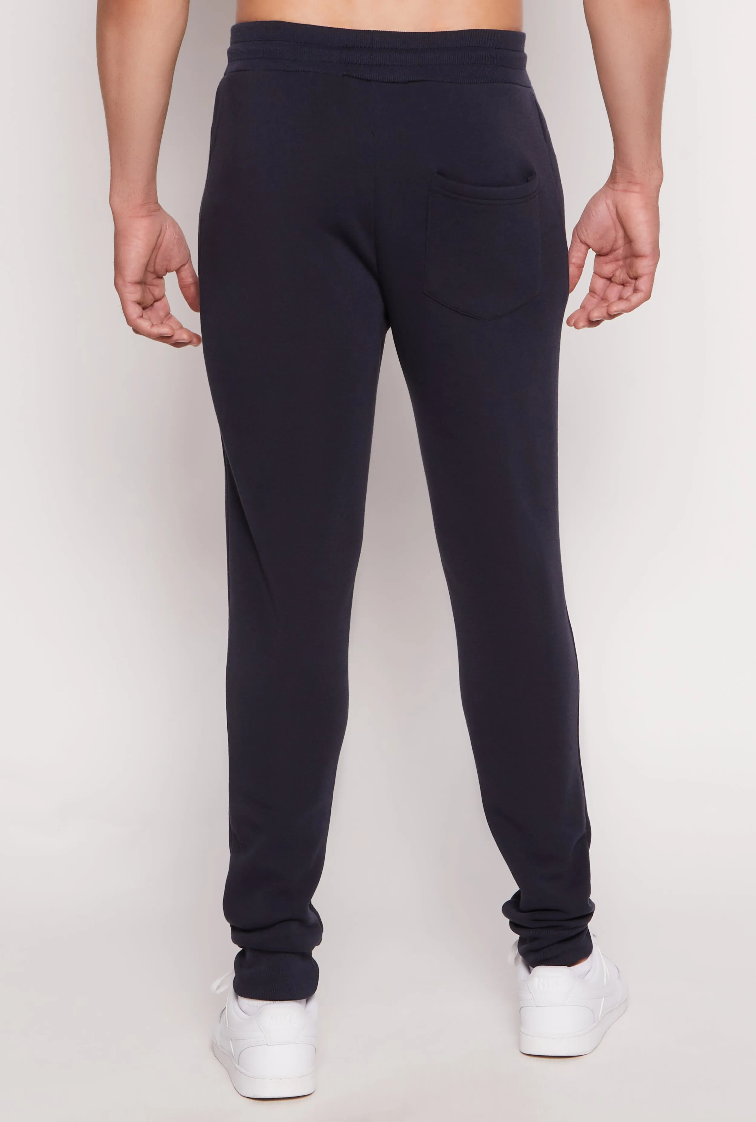 Mens Fleece Lined Zip Drawstring Joggers sold by Rainbow product image thumbnail 3