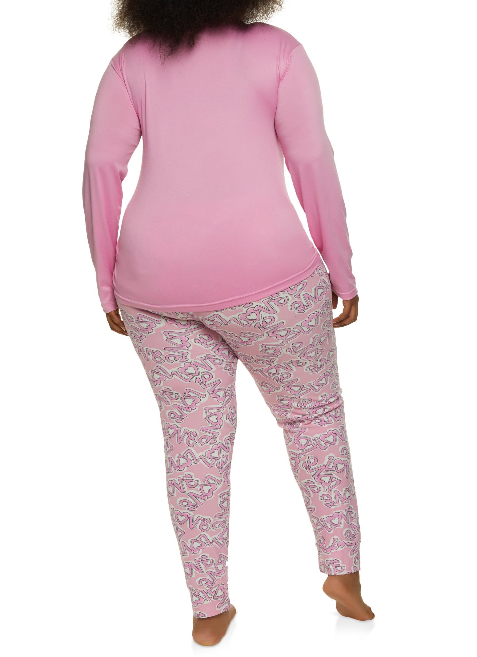 Plus Size I Heart Sleep Pajama Top and Pants sold by Rainbow product image thumbnail 2