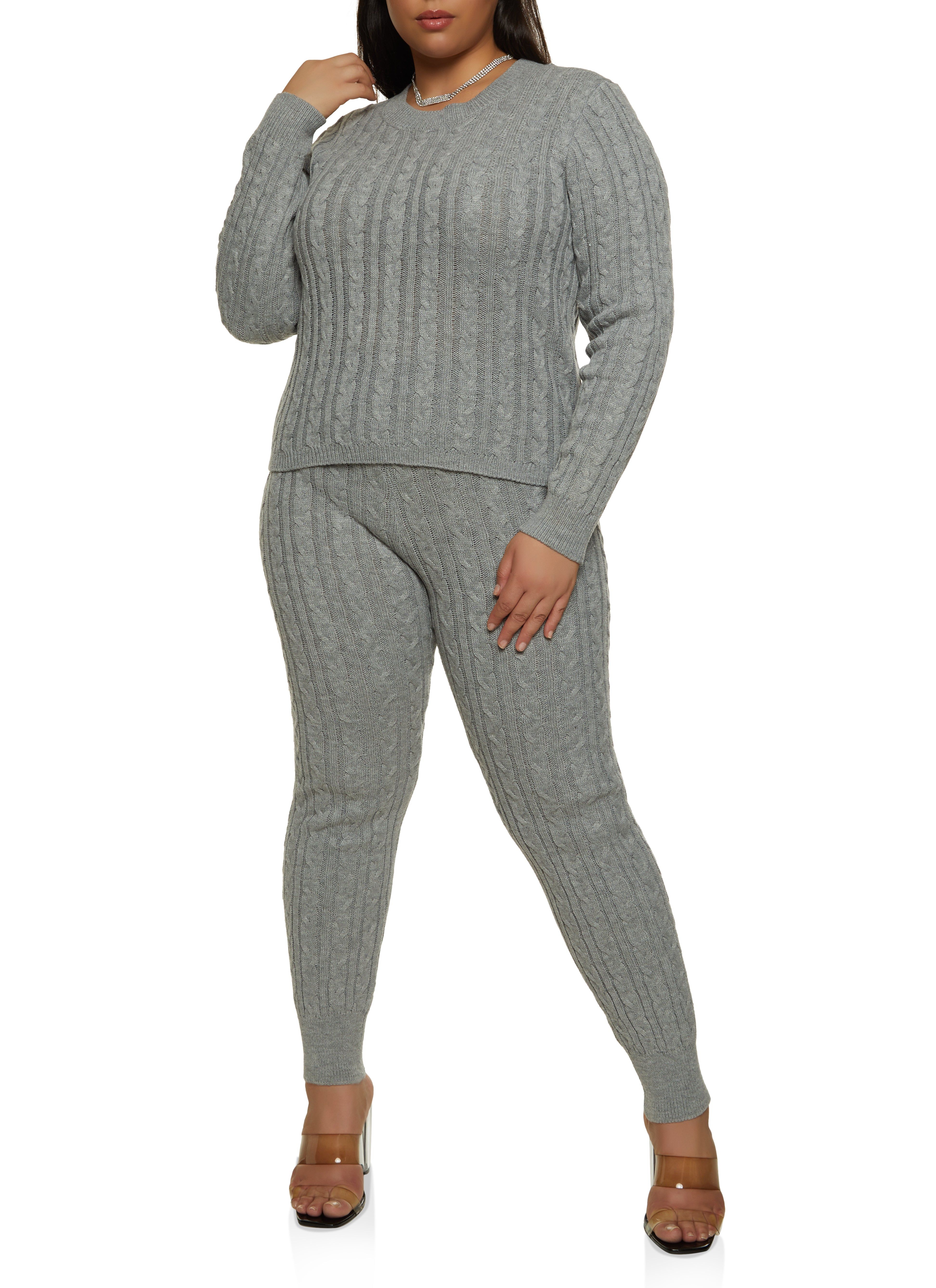 Plus Size Cable Knit Sweater sold by Rainbow product image thumbnail 2