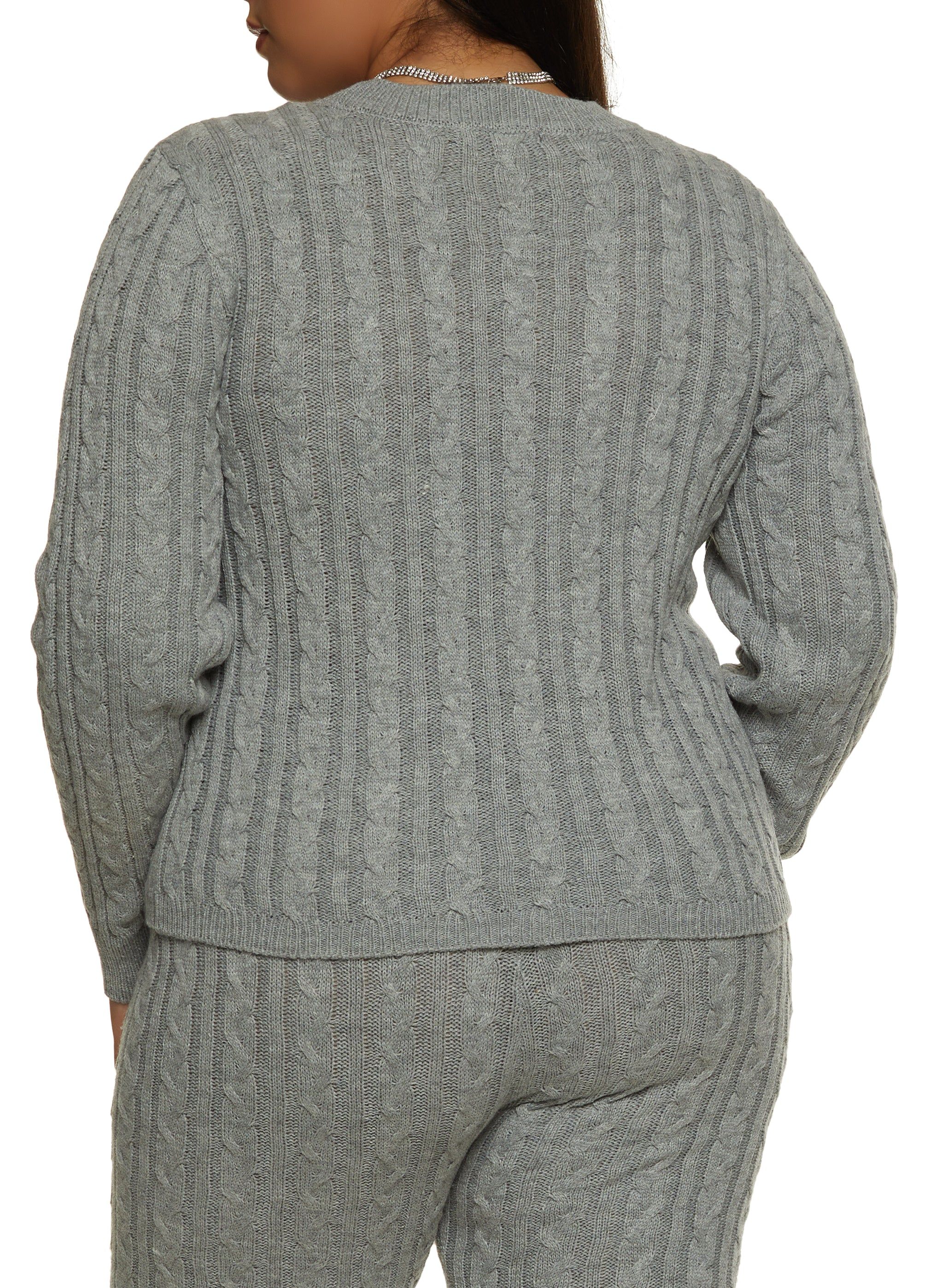 Plus Size Cable Knit Sweater sold by Rainbow product image thumbnail 3