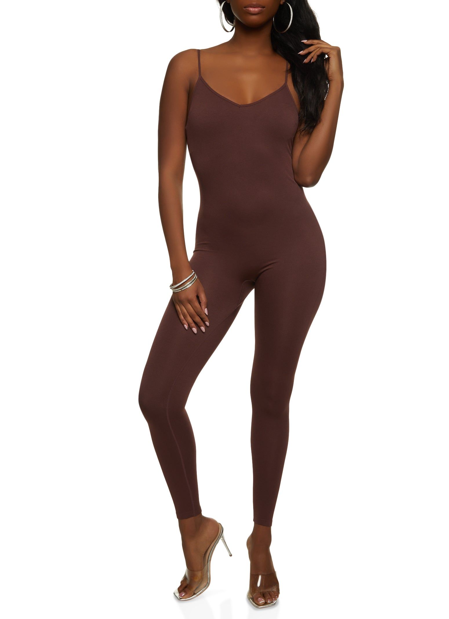 Seamless Sleeveless Cami Catsuit sold by Rainbow