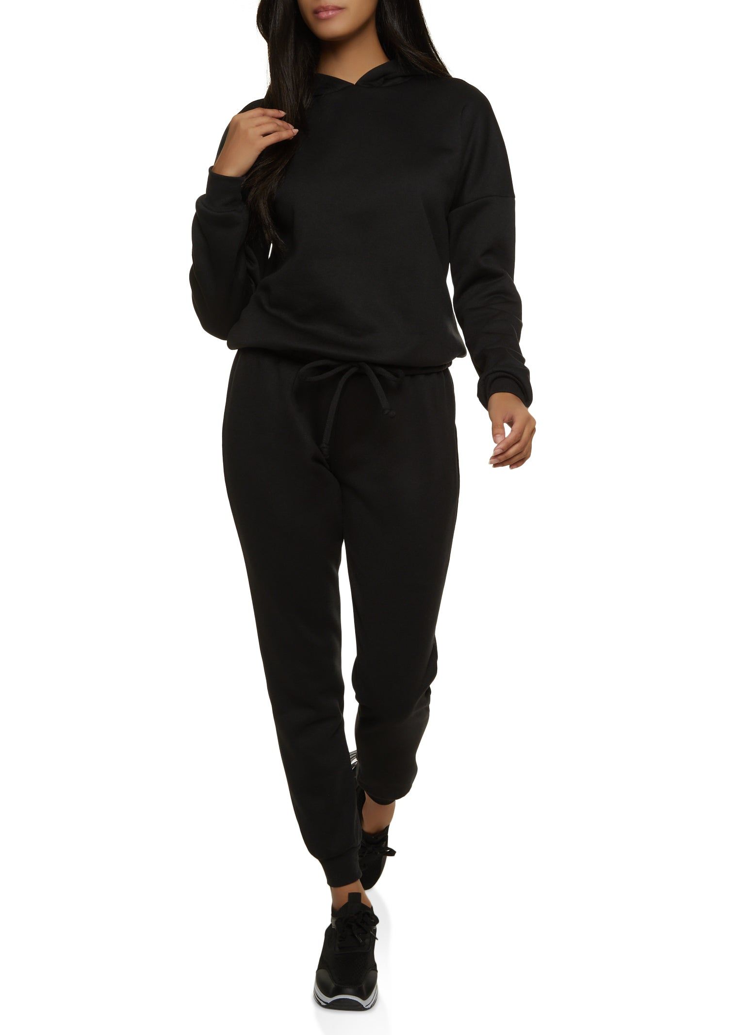 Drop Shoulder Drawstring Hem Pullover Hoodie sold by Rainbow product image thumbnail 2