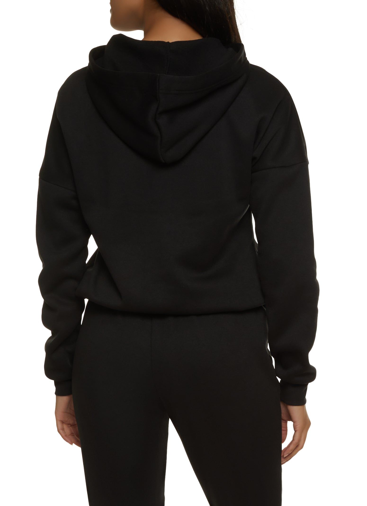 Drop Shoulder Drawstring Hem Pullover Hoodie sold by Rainbow product image thumbnail 3