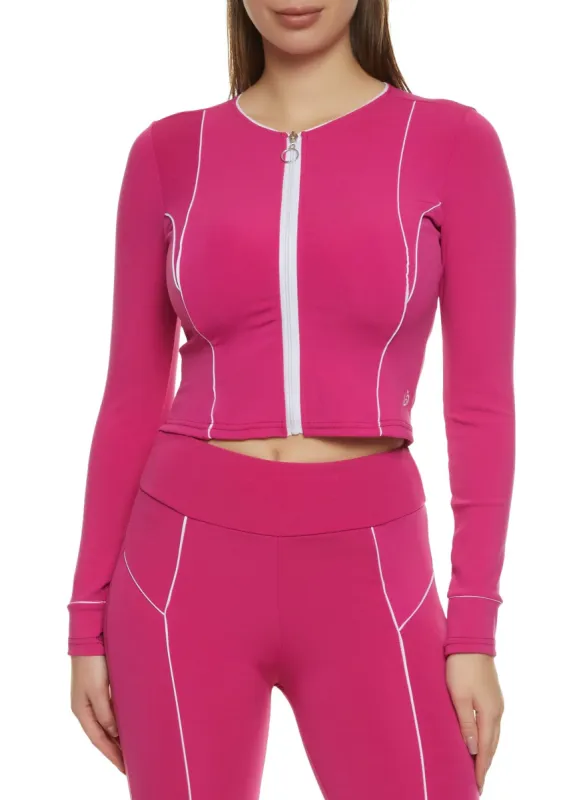 Contrast Piping Active Track Jacket sold by Rainbow