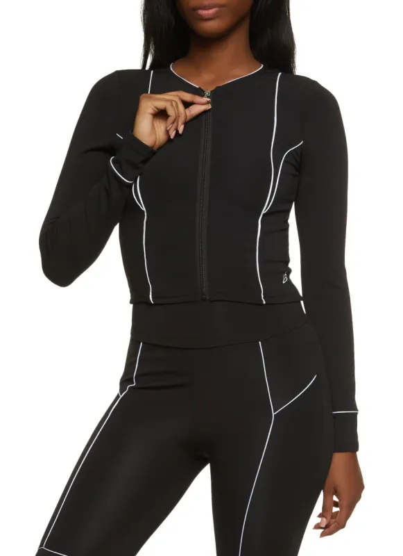 Contrast Piping Active Track Jacket sold by Rainbow