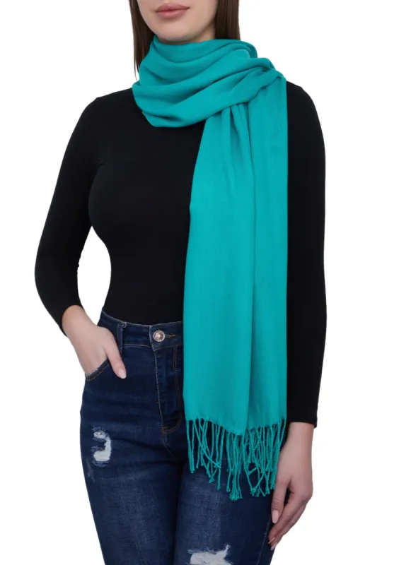 Fringed Pashmina Scarf sold by Rainbow
