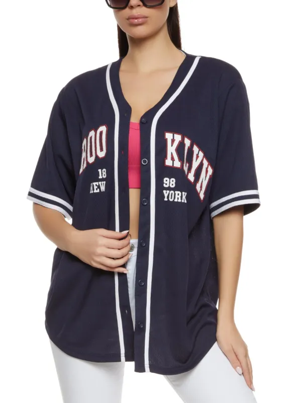 Mesh Brooklyn 1898 New York Baseball Jersey sold by Rainbow