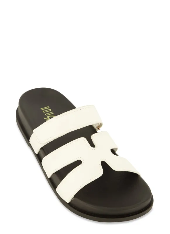 H Band Velcro Strap Slide Sandals sold by Rainbow