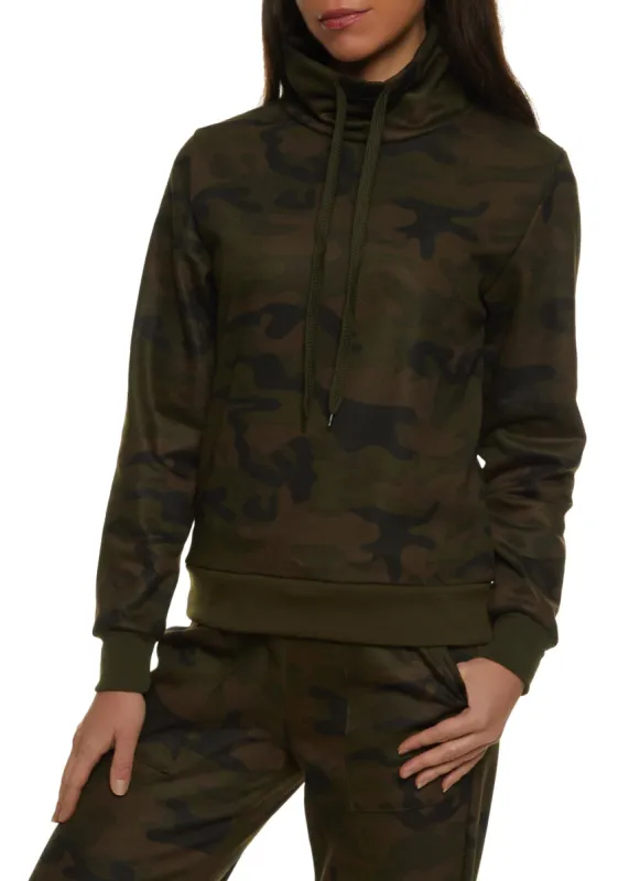 Fleece Funnel Neck Sweatshirt sold by Rainbow