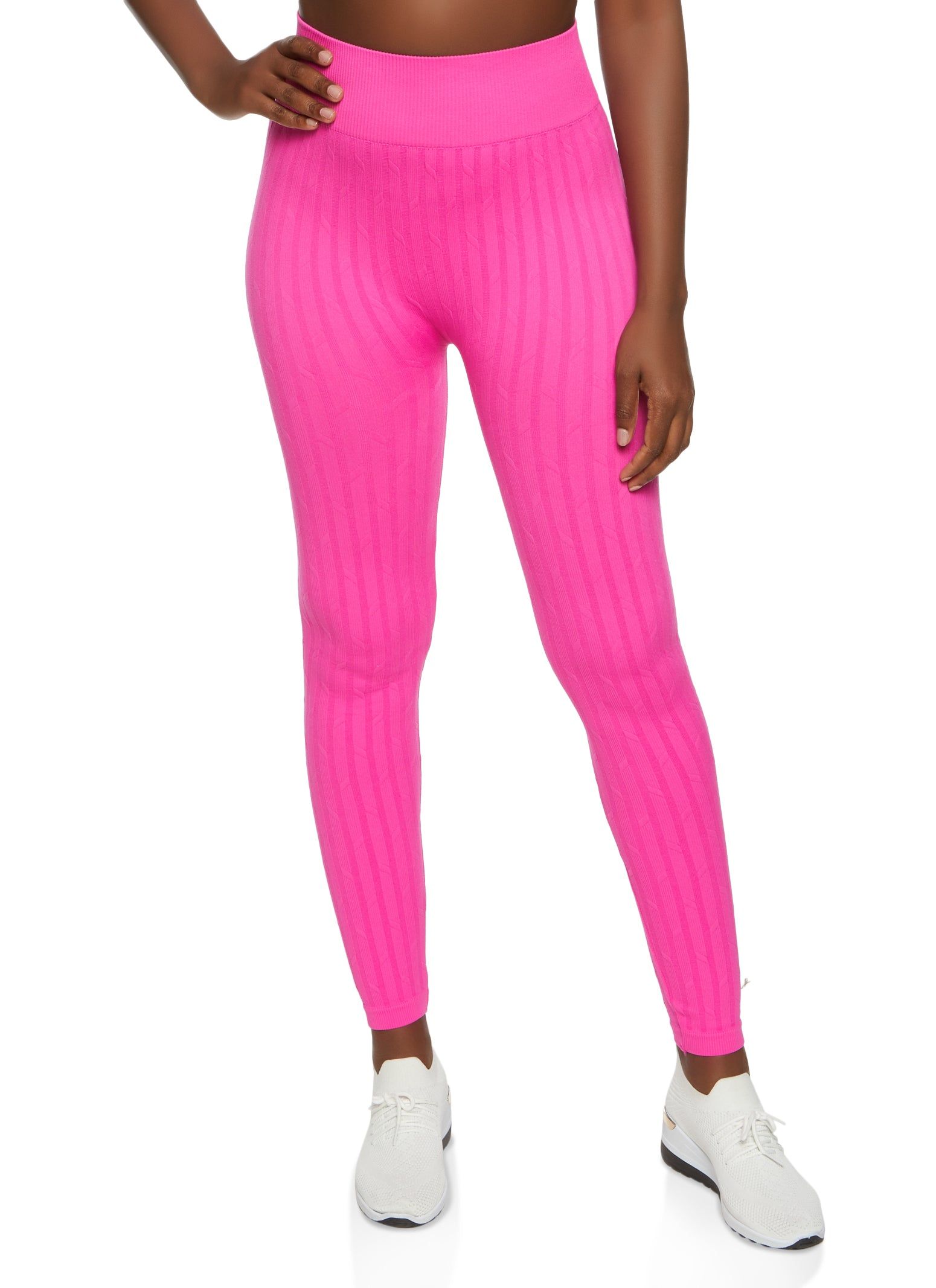 Seamless Ribbed High Waisted Leggings sold by Rainbow