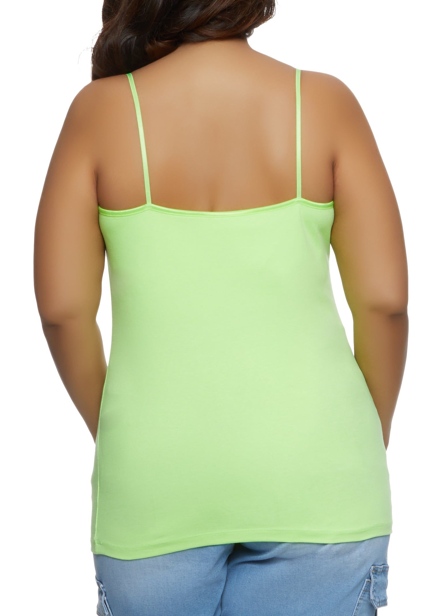 Plus Size Basic Cotton Scoop Neck Cami sold by Rainbow product image thumbnail 2