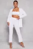Ribbed Drawstring High Waist Straight Leg Pants sold by Rainbow