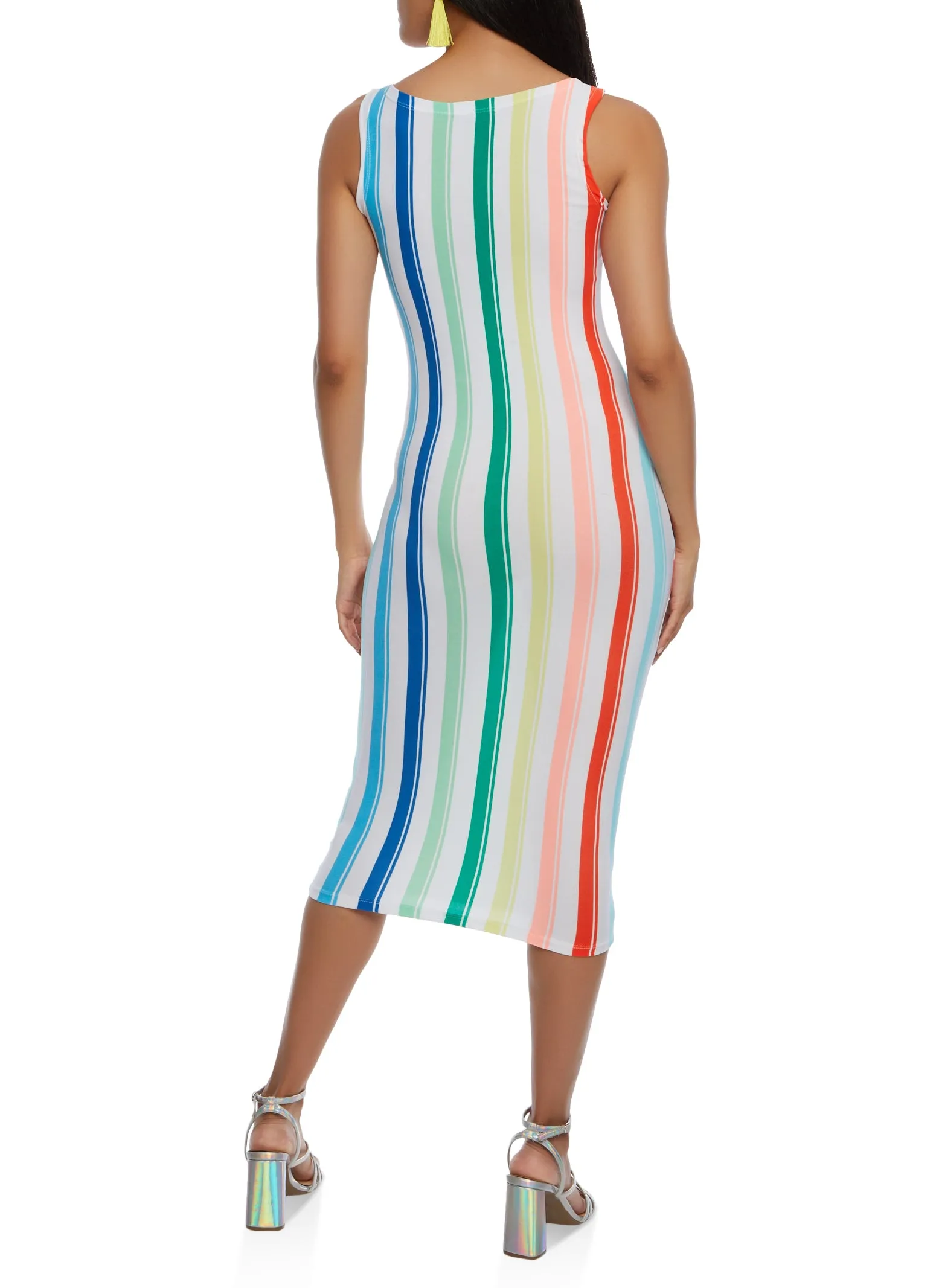Striped Tank Midi Dress sold by Rainbow product image thumbnail 3