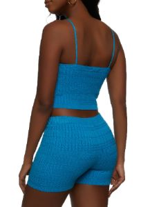 Cable Knit Cropped Cami sold by Rainbow