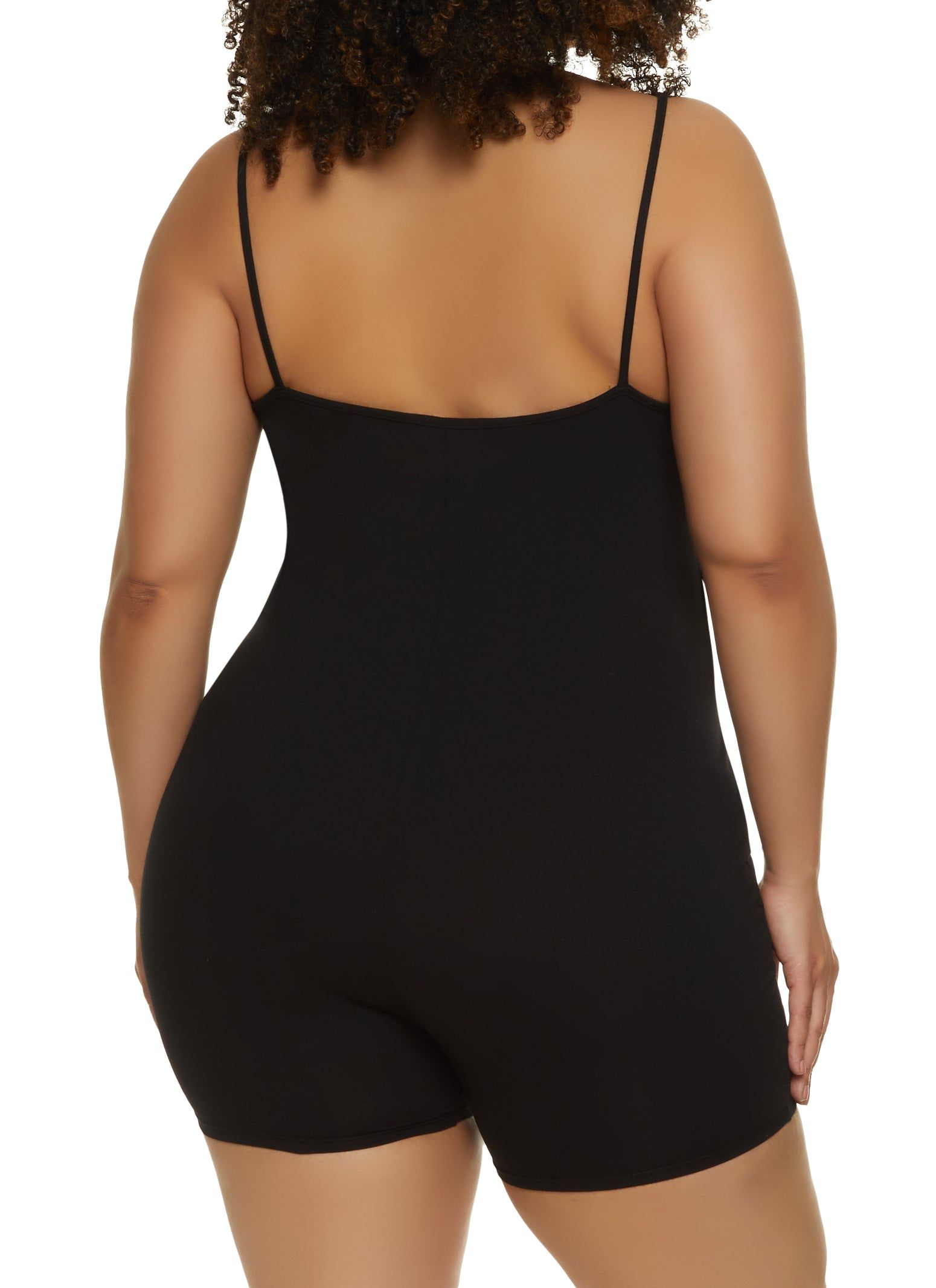 Plus Size Basic Cami Romper sold by Rainbow product image thumbnail 2