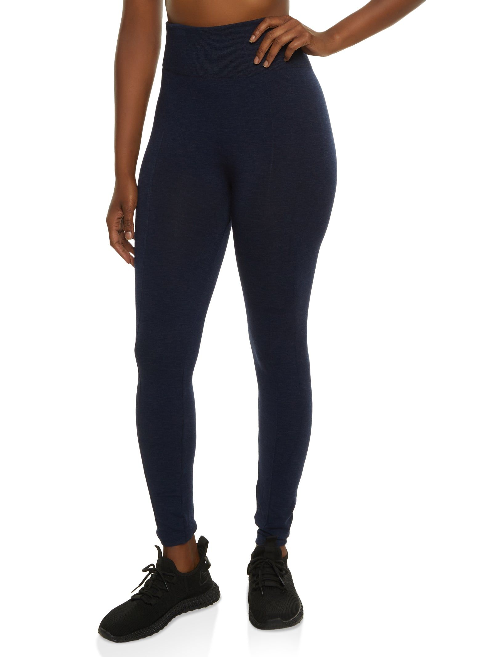 Basic Fleece High Waist Seamless Leggings sold by Rainbow