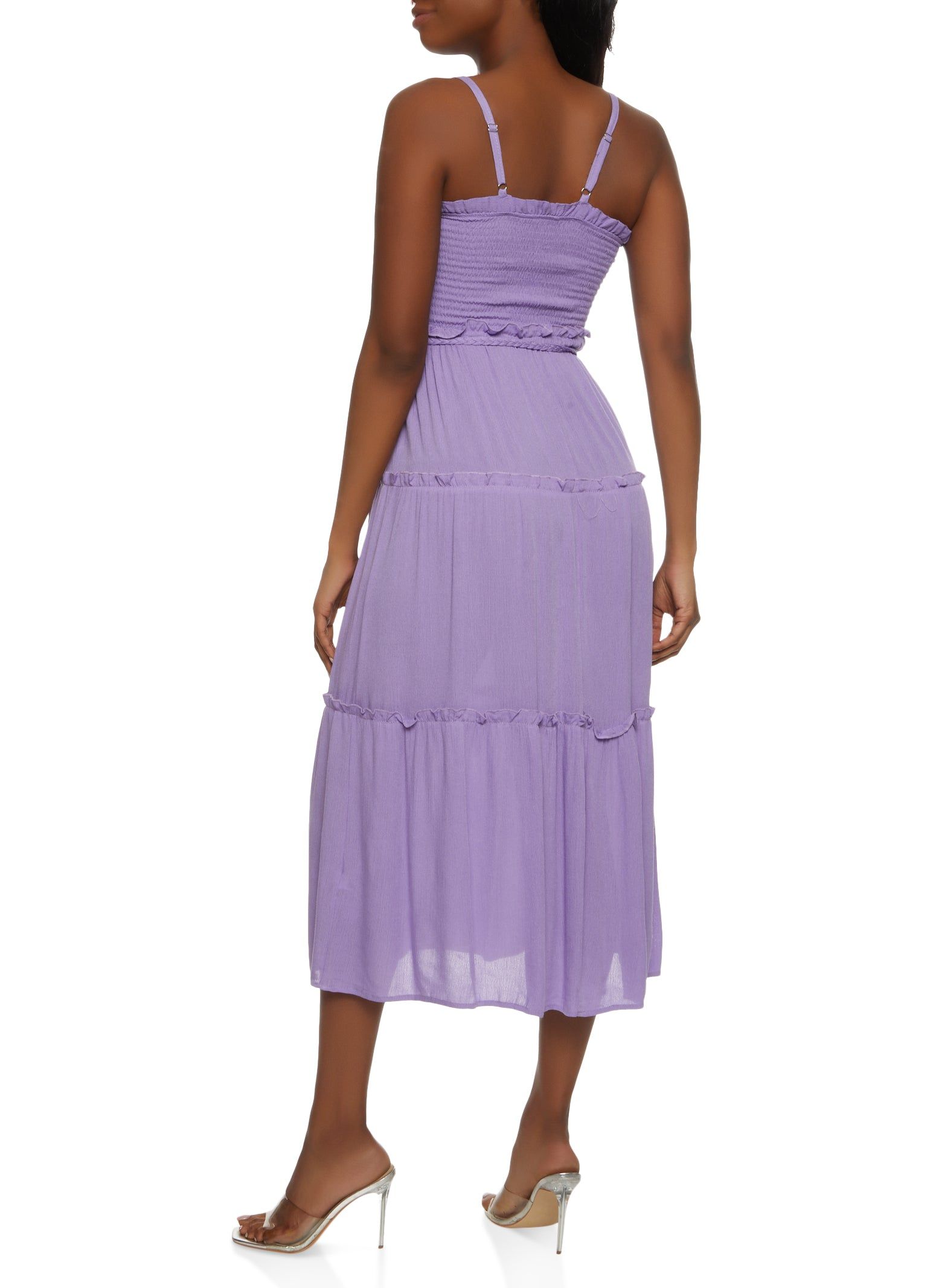 Tiered Braided Belt Cami Dress sold by Rainbow product image thumbnail 3
