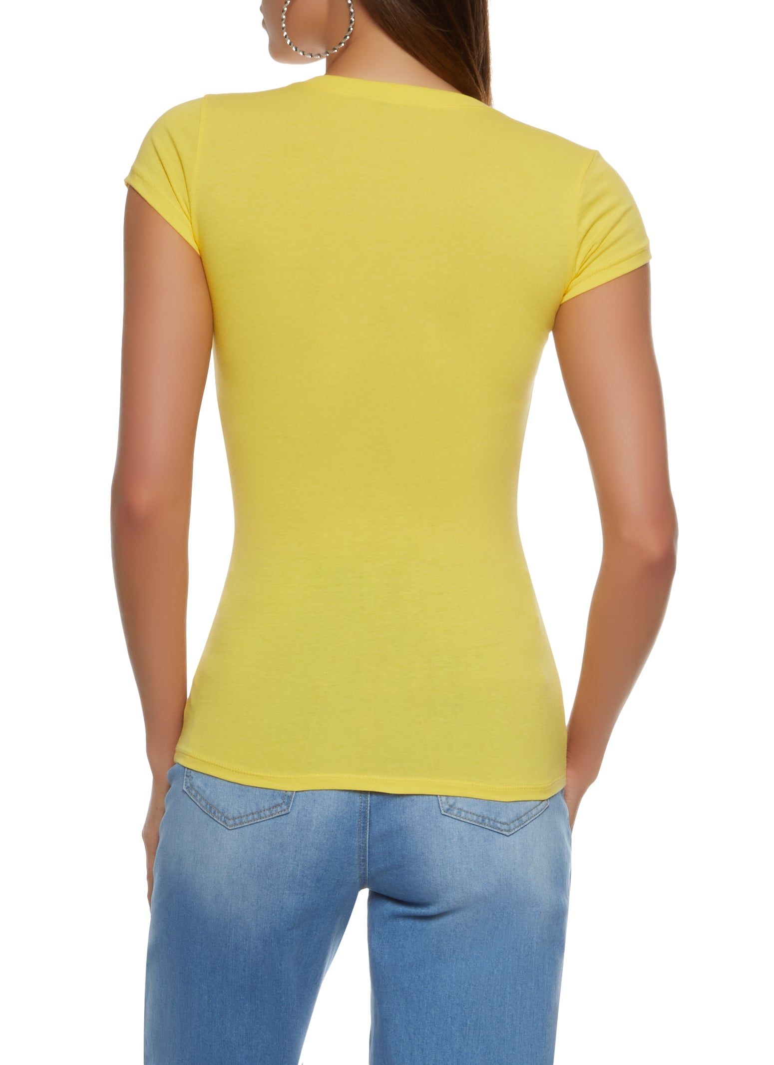 Basic Scoop Neck Tee sold by Rainbow product image thumbnail 2