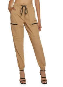 Nylon Zip Pocket Cargo Joggers sold by Rainbow