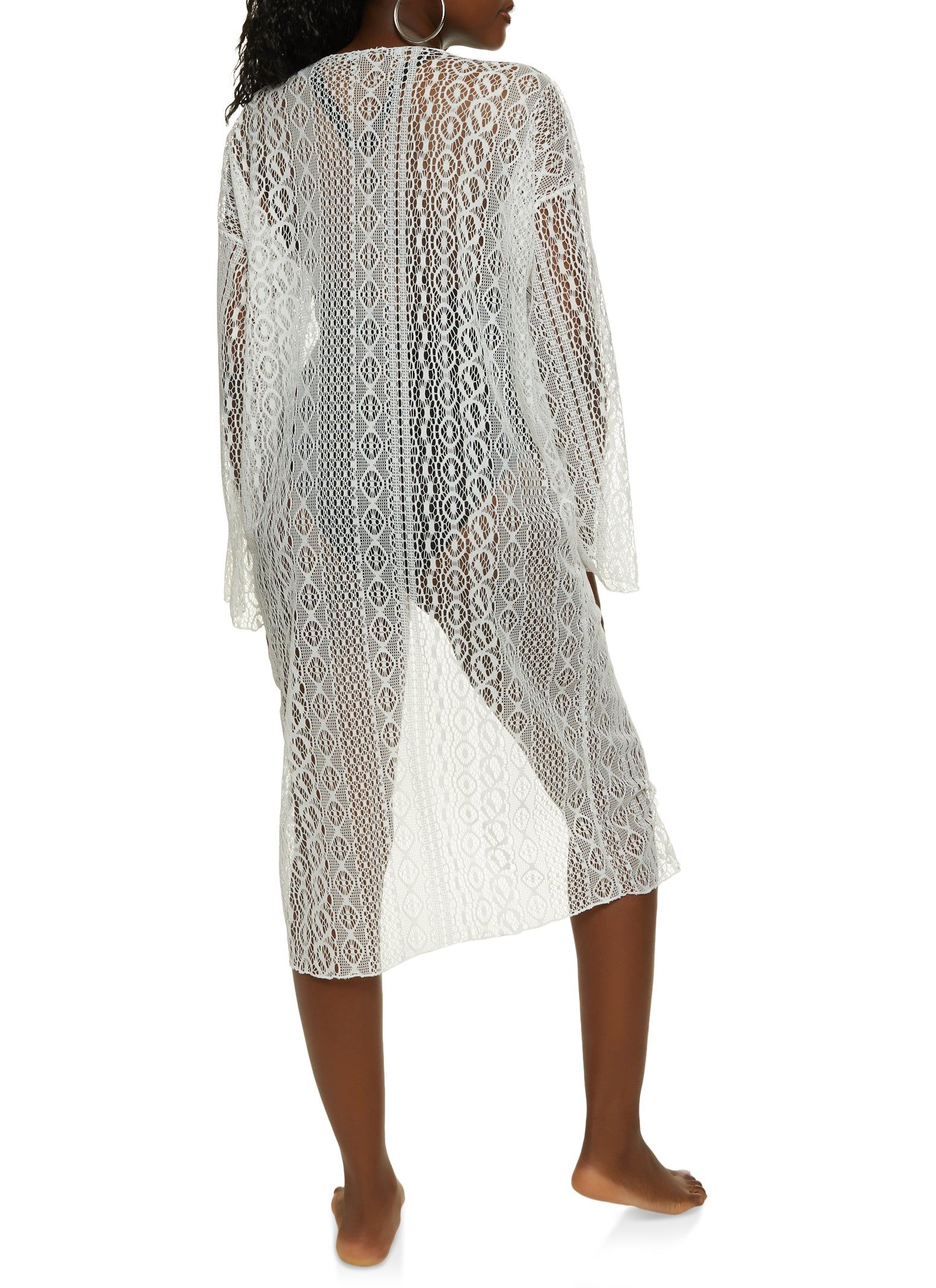 Solid Lace Kimono sold by Rainbow product image thumbnail 5
