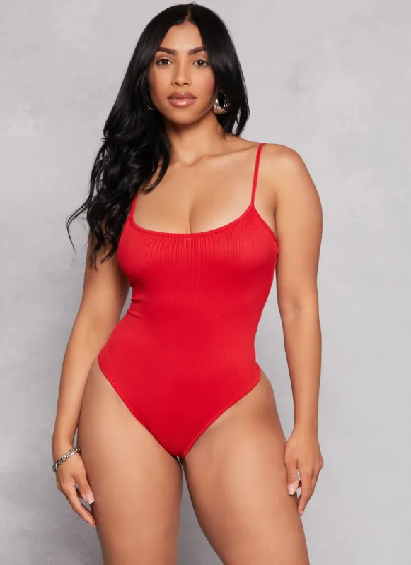 Daisy Ribbed Knit Cami Bodysuit sold by Rainbow