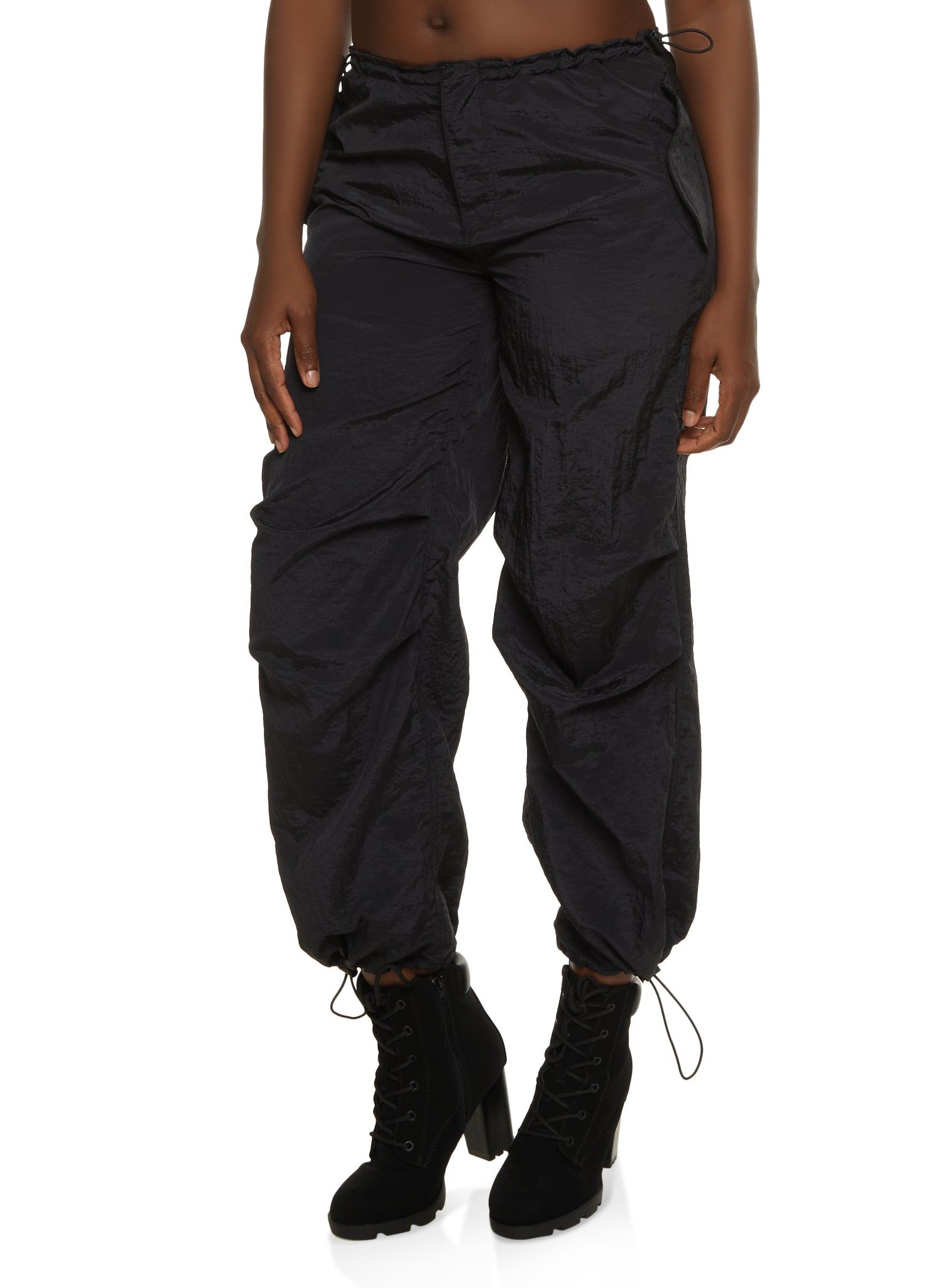 Drawstring Parachute Pants sold by Rainbow