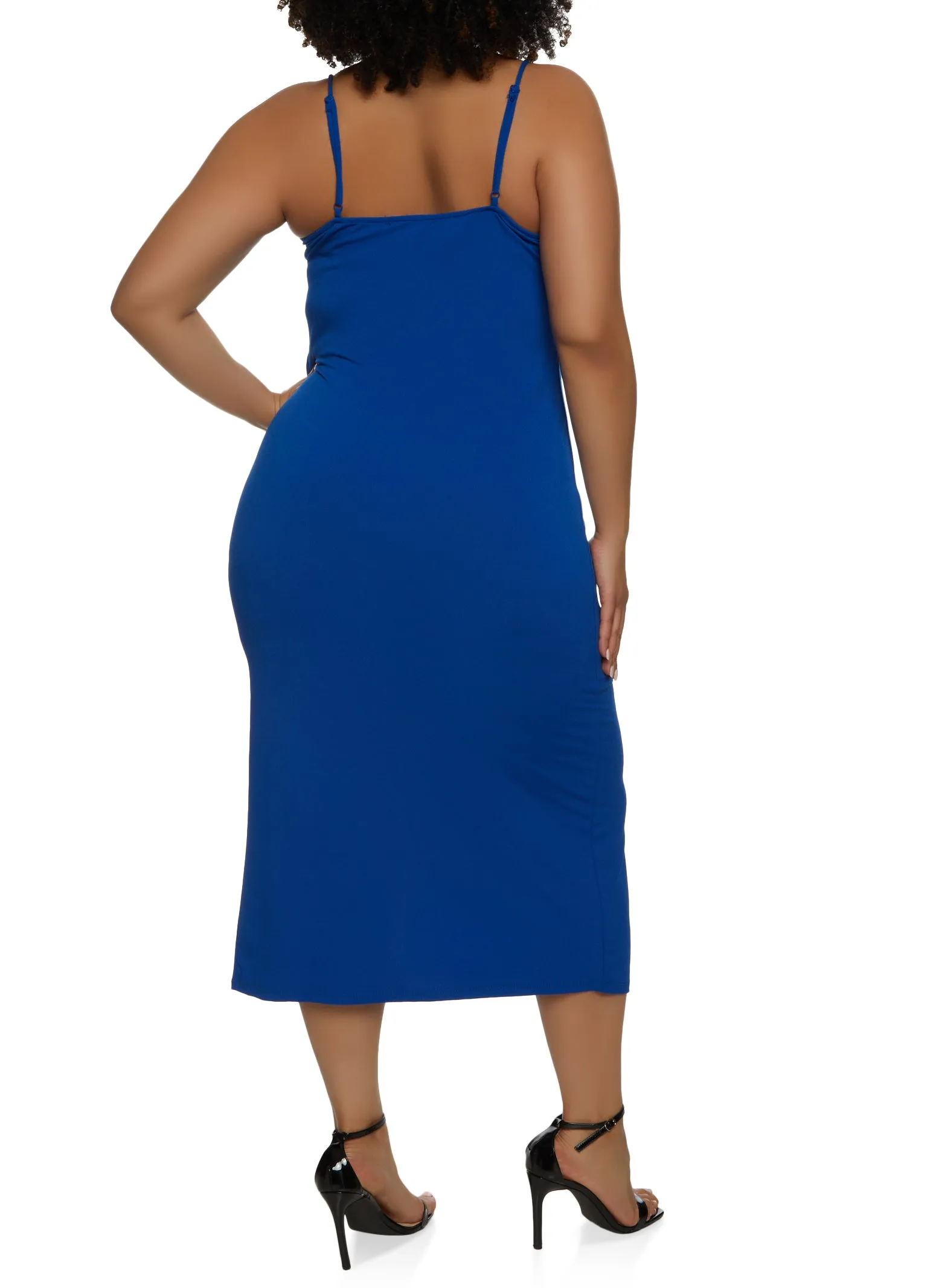 Plus Size Side Slit Bustier Cami Dress sold by Rainbow product image thumbnail 3
