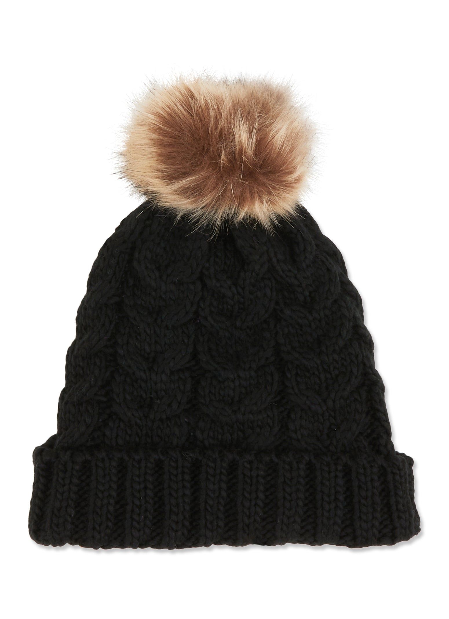 Cable Knit Pom Pom Beanie sold by Rainbow product image thumbnail 2