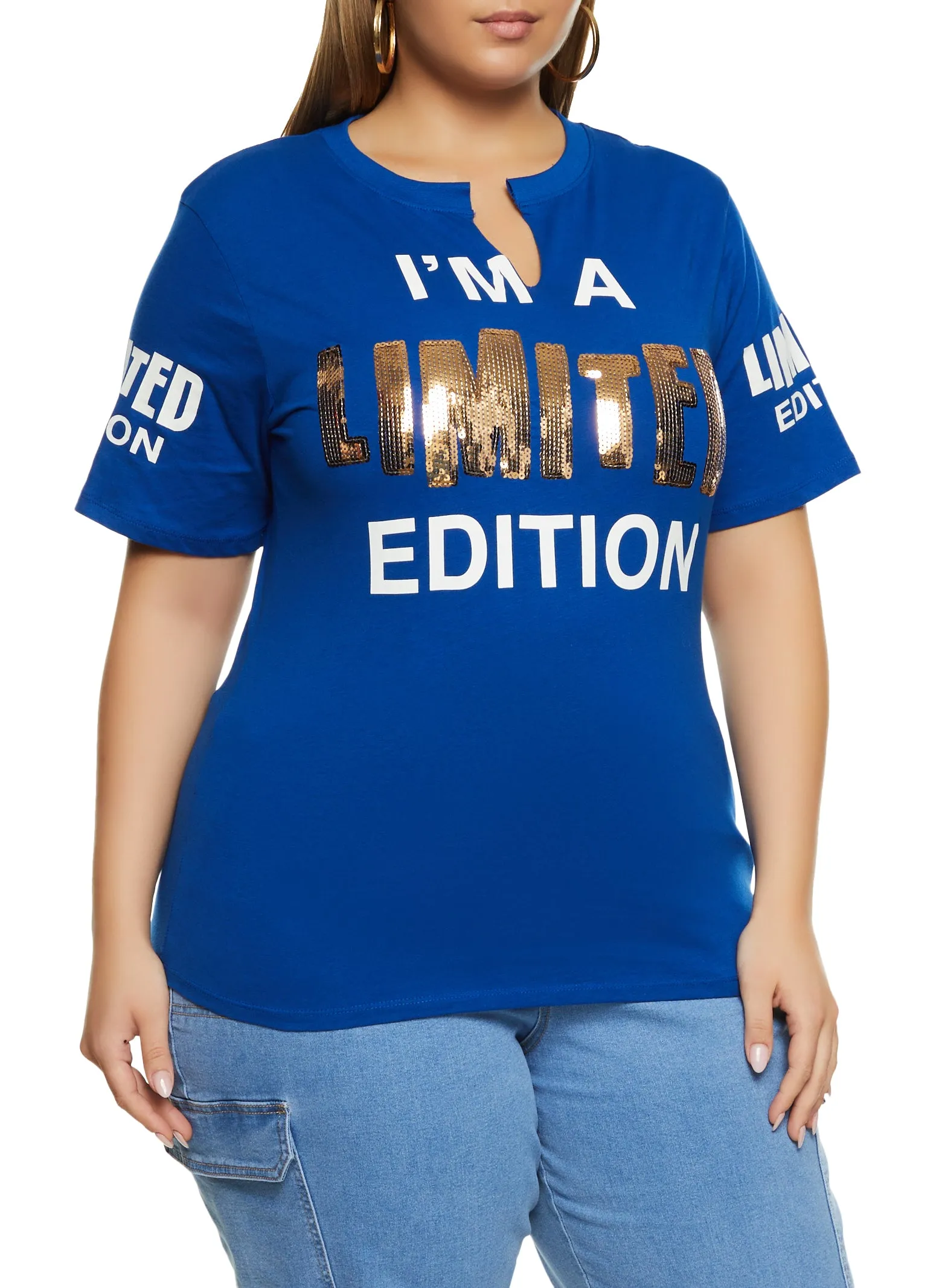 Plus Size Sequin Limited Edition Graphic T Shirt sold by Rainbow product image thumbnail 2