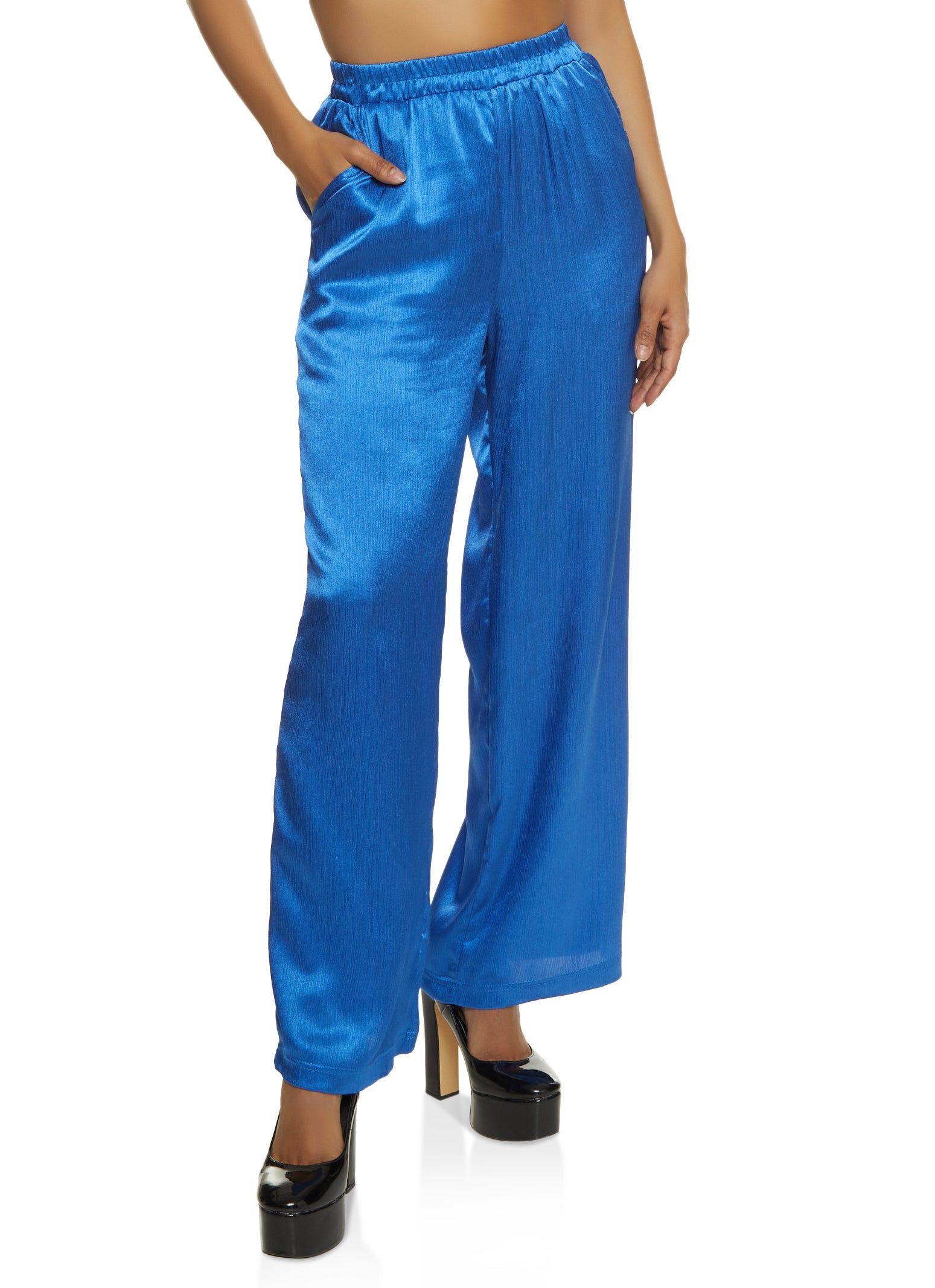 Satin Palazzo Pants sold by Rainbow