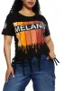 Plus Size Melanin Drip Knot Fringe Tee sold by Rainbow