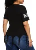 Plus Size Melanin Drip Knot Fringe Tee sold by Rainbow