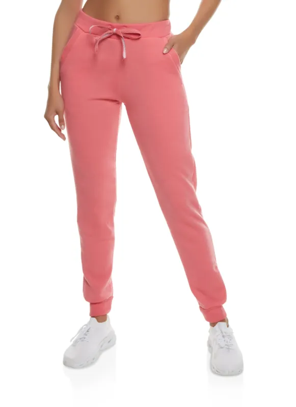Fleece Pocket Drawstring Joggers sold by Rainbow