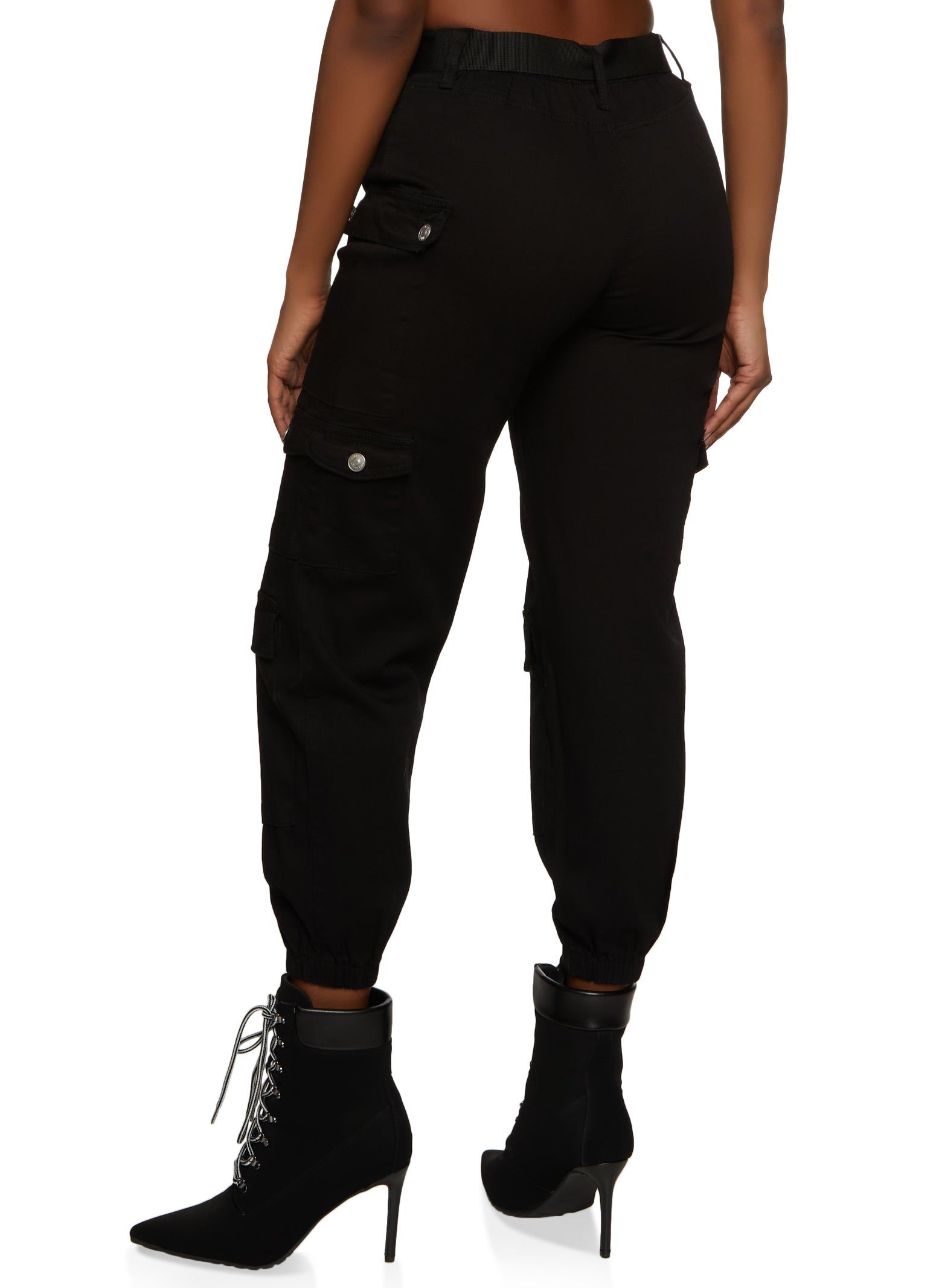 Almost Famous Belted Cargo Pocket Joggers sold by Rainbow product image thumbnail 3