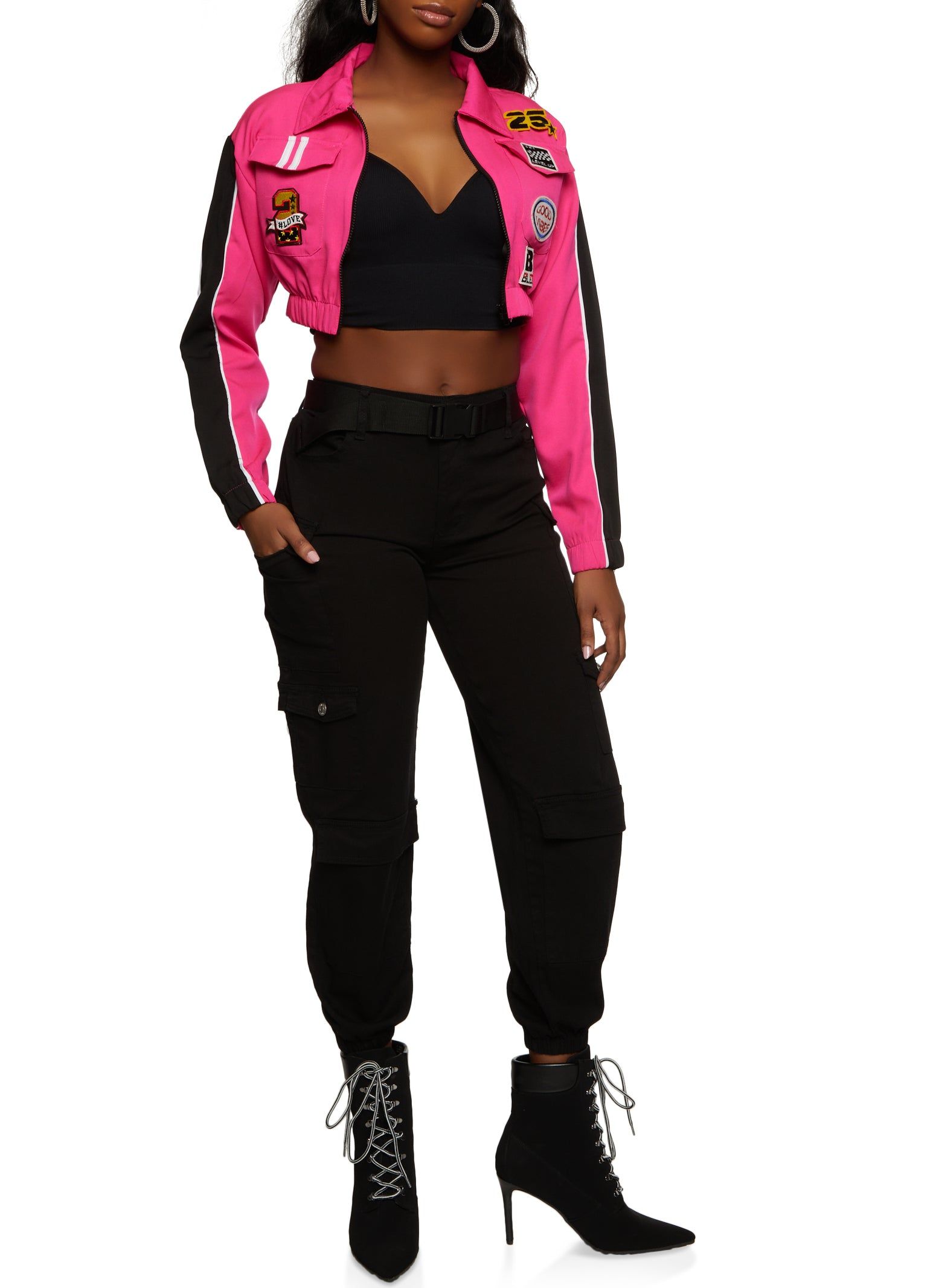 Almost Famous Belted Cargo Pocket Joggers sold by Rainbow product image thumbnail 2