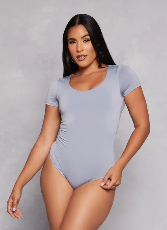 Short Sleeve Scoop Neck Bodysuit sold by Rainbow