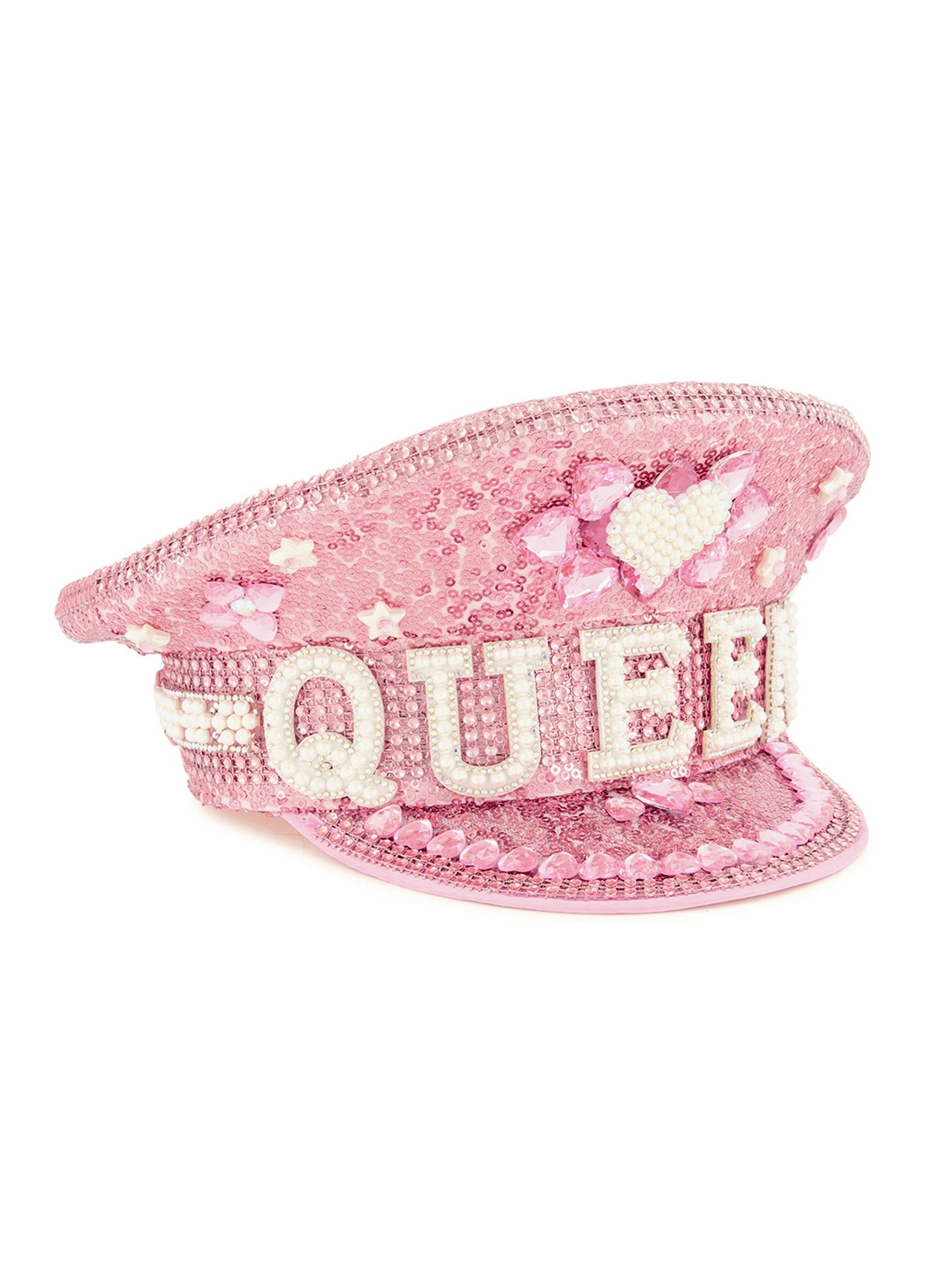 Queen Sequin Studded Captain Hat sold by Rainbow product image thumbnail 3