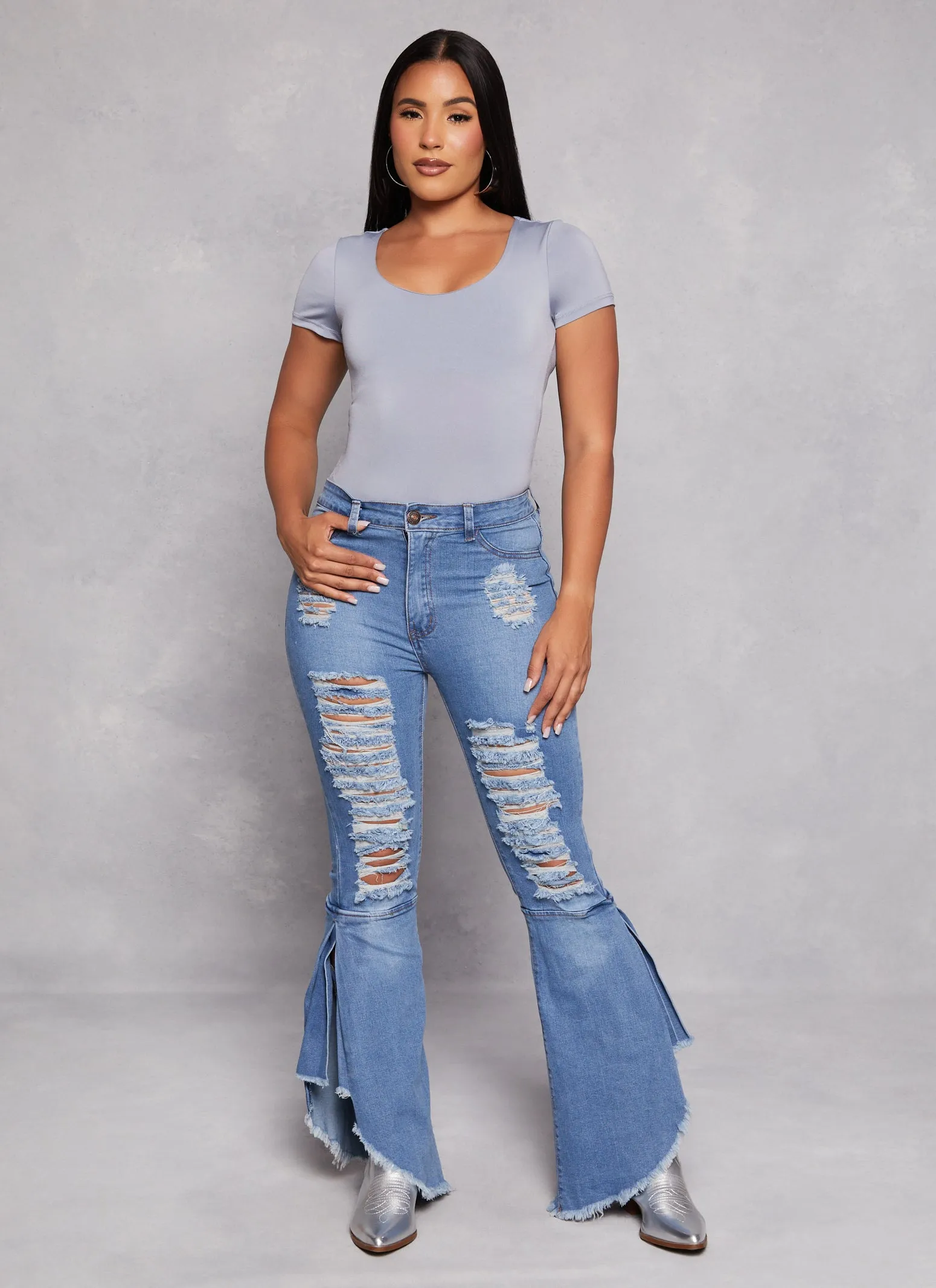 Short Sleeve Scoop Neck Bodysuit sold by Rainbow product image thumbnail 2