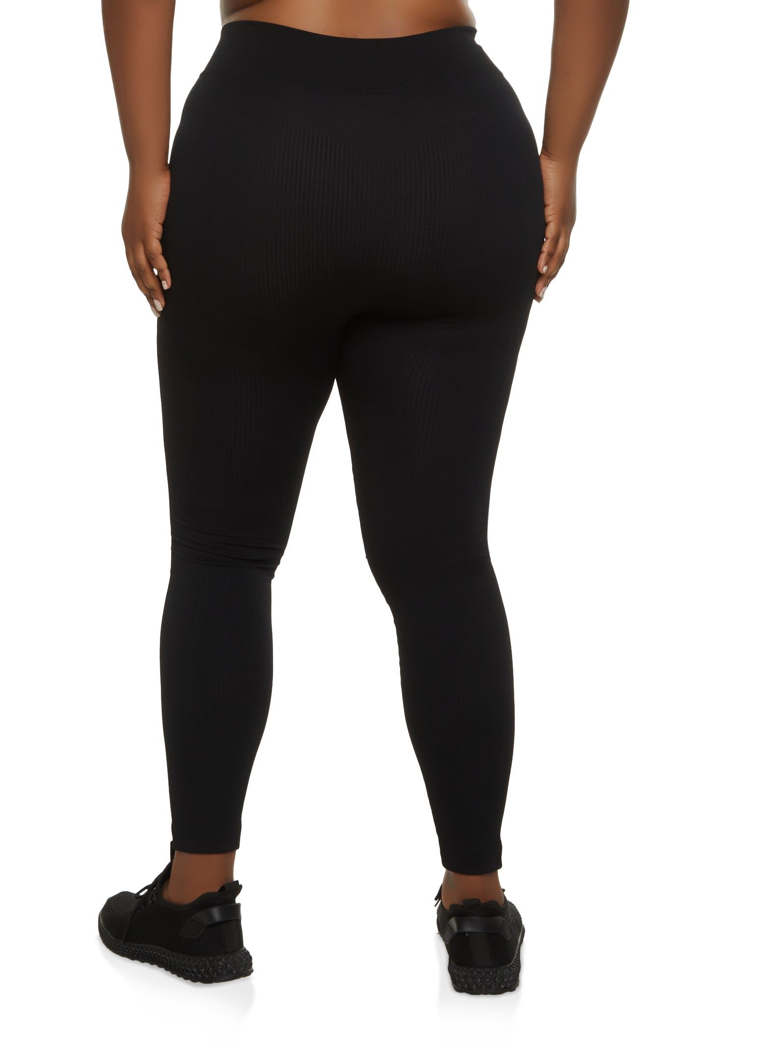 Plus Size Seamless High Waist Drawstring Leggings sold by Rainbow product image thumbnail 2