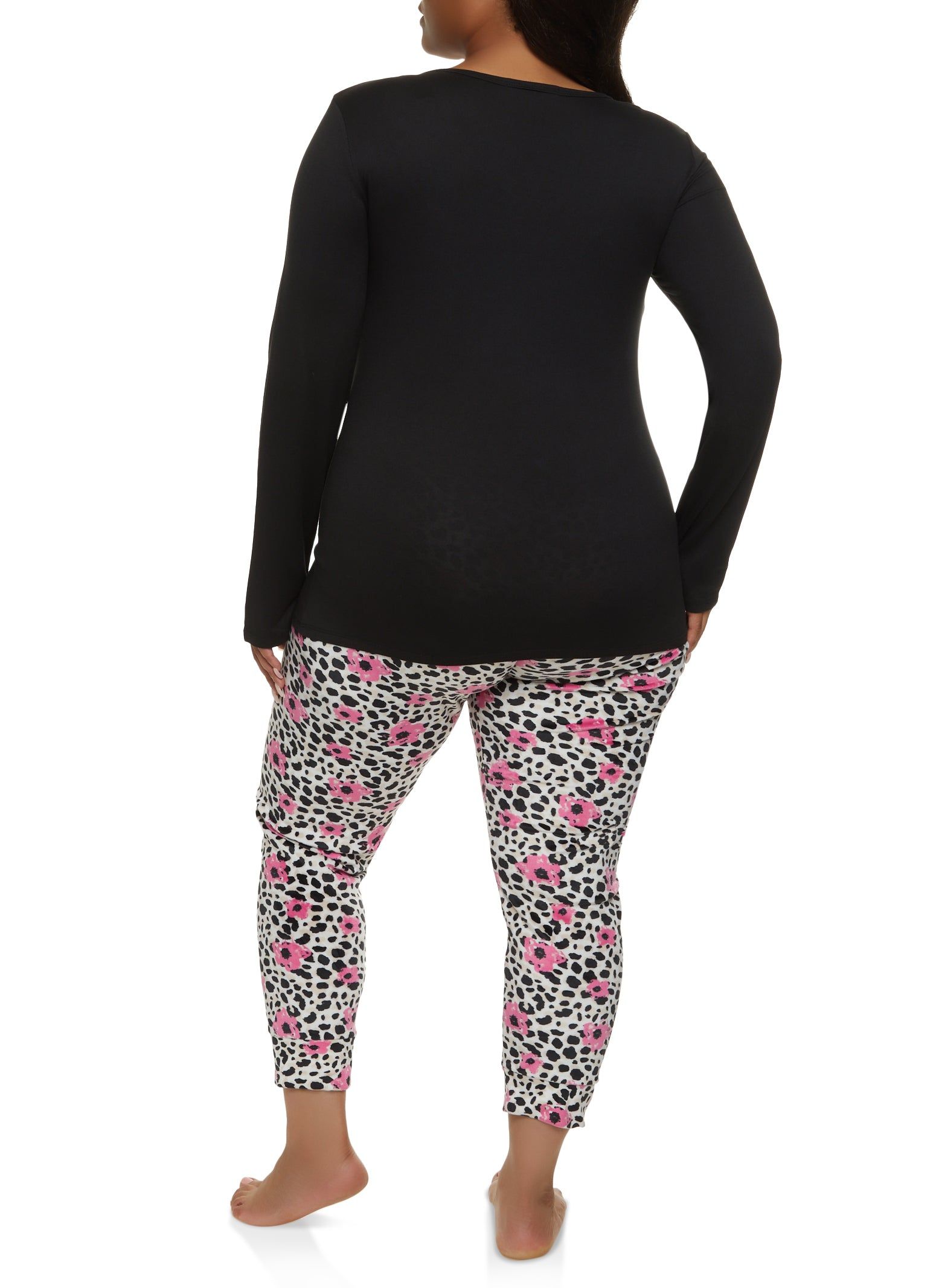 Plus Size I Love To Take Naps Graphic Pajama Top and Pants Set sold by Rainbow product image thumbnail 3