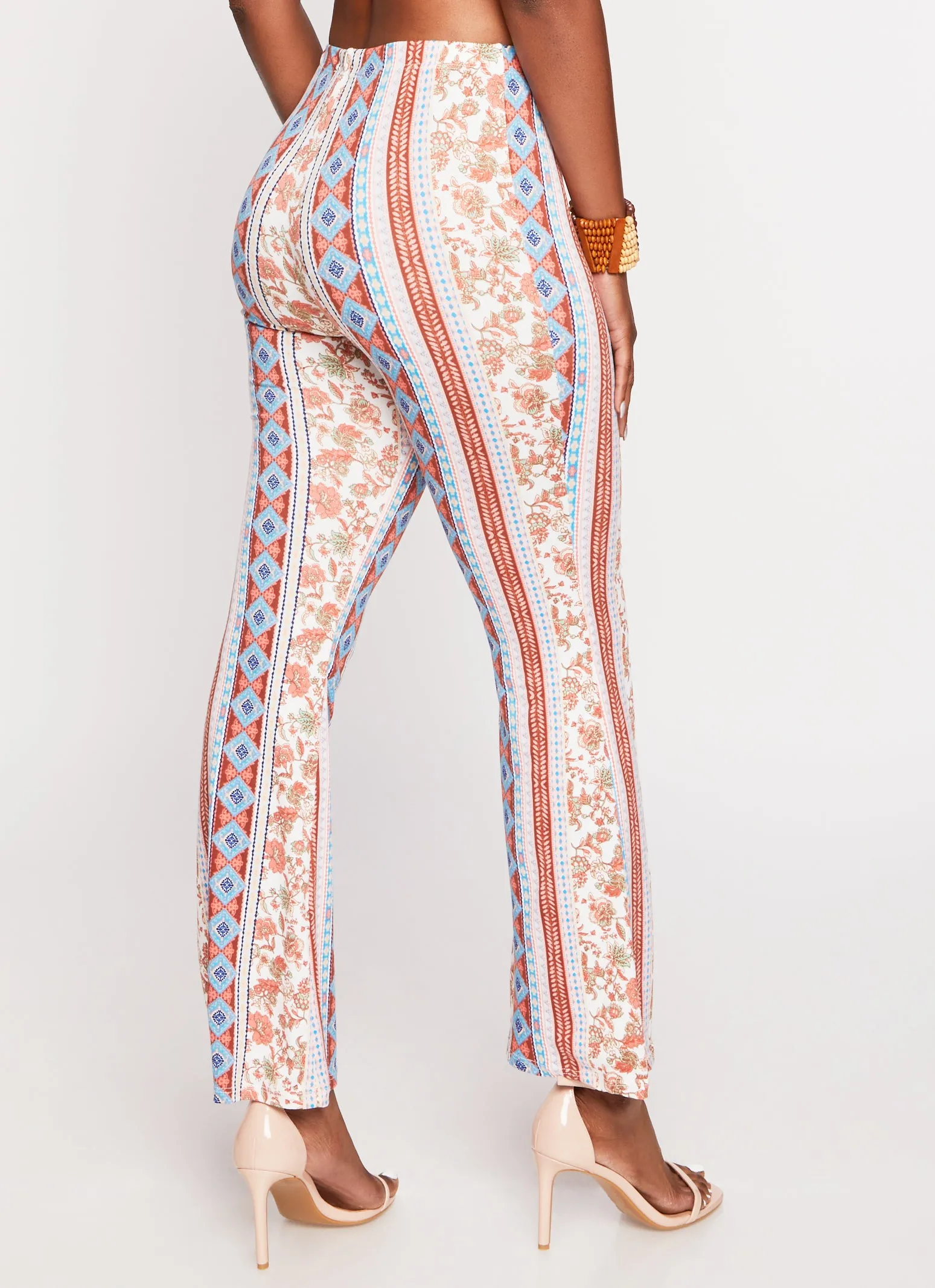 Floral Border Print Boho Pants sold by Rainbow product image thumbnail 3