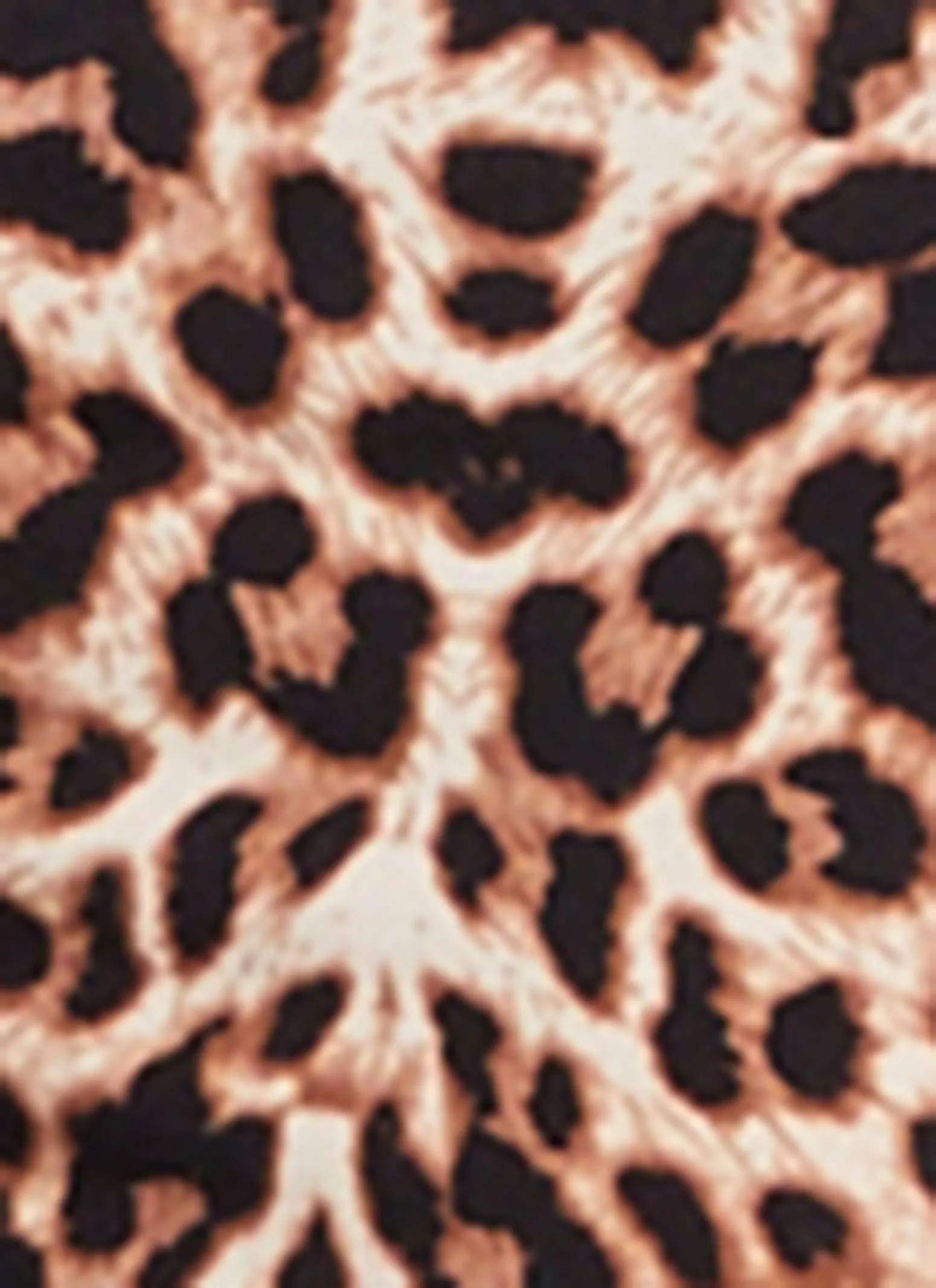 Animal Print Mock Neck Long Sleeve Midi Dress sold by Rainbow product image thumbnail 4